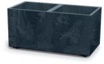 Prosperplast Kaspó SIERRA CASE BETON EFFECT 80 cm, antracit (DSI800E/S433) (DSI800E-S433)
