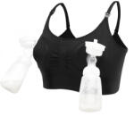 Bufnitel Sutien 2 In1 - Alaptare Si Sustinere Pompa San (negru) - Bufnitel Bebe (buf002)