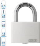 ABUS T65AL/40 KA Egységkulcsos lakat - Fehér (10049949-01)