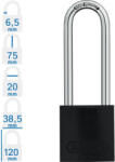 ABUS 72/40HB75 KA - Egységkulcsos lakat (Több lakat azonos kulccsal) - Fekete (KA-10070554-01)