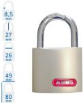 ABUS 818/50 lakat 3 db pontfuratos kulcs (10086492-01)