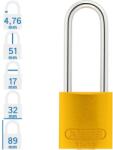 ABUS 72/30HB50 LOTO hosszúkengyelű munkavédelmi kizáró lakat - Sárga (10001814-01)