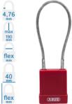 ABUS 76/40CAB40 KA - Egységkulcsos lakat (Több lakat azonos kulccsal) - Piros (KA-10084877-01)