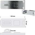 ABUS 200/135 lakatpánt (10032119-01) - lakat