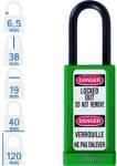 ABUS 74LB/40 LOTO hosszúkengyelű munkavédelmi kizáró lakat - Zöld (10050306-01)