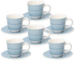 Tognana Shabby Azzurro kerámia mokkás készlet 9 cl 6 részes (155297)