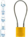 ABUS 72/30CAB40 LOTO munkavédelmi kábeles kizáró lakat - Sárga (10091389-01)