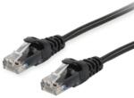 Equip Cablu EQUIP 625450 Cat. 6 U/UTP Patch, 1.0m, Negru, 8.34x11.68x1000mm