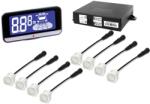Steelmate Parkolóradar első-hátsó, kijelzővel Steelmate, 18mm, befúrható, fehér (PTS810V10W) (PTS810V10W) - multimelodia