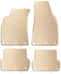 Geyer & Hosaja AUDI A4 B6 8E B7 8H Geyer Prémium beige - bézs gumiszőnyeg szett patenttal