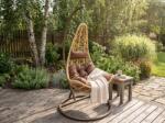  Scaun suspendat galben AMAZONIA cu suport