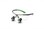 UNIVET Fix optikás előre gyártott loupe TTL Gal. 2, 5X350 on Techne Black/Green LARGE PD