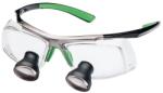 UNIVET Fix optikás előre gyártott loupe TTL Gal. 2, 5X350 on Techne Black/Green SMAll PD