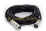 Compatibil Cablu de Microfon XLR 3 Pin, Tata Mama, Lungime 5m - Cablu Canon pentru Microfoane cu Condensator (CMXLR5)