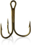 Mustad Round Treble Hooks 2 Bronze 25db/csomag (m4299002)