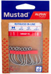 Mustad Ruthless In-line Titan Steel 1 6db/csomag (m4066001)