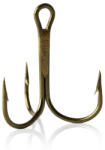 Mustad Round Treble Hooks 12 Bronze 25db/csomag (m4299012)