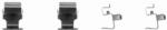 TEXTAR Set accesorii, placute frana TEXTAR 82501800 (82501800)