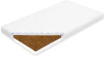 New Baby Saltea pentru patut, New Baby, Standard, 120x60x7 cm, cu Aloe Vera, Compozitie Spuma-Cocos, Hipoalergenica si antibacteriana, cu husa detasabila, Alb (53011) Saltea bebelusi