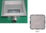 Gehler Rigola de dus PIEDRA INOX 304 130X130/OD: 40 (SQ-T)