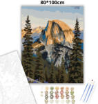  Aranyló Half Dome csendje - számfestő készlet - 80×100 cm (Keret nélkül)