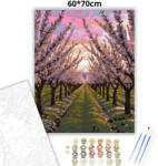  Csendes gyümölcsös fasor - számfestő készlet - 60×70 cm (Keretre feszítve)