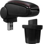  Cotieră pentru Hyundai Accent 3 III (11.2005-11.2010) negru piele ecologica cu cusatura rosie () (AVR-HYAC0620-N2R)