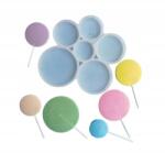  Szilikon öntőforma nyalókákhoz Kerekek (002315)