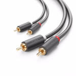 UGREEN Cablu UGREEN 2RCA (Cinch) pana la 2RCA (Cinch) Cablu 3m (negru)
