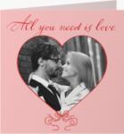 Empikfoto. ro Felicitare personalizată All you need is love, 14x14 cm - 124658