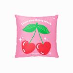 Empikfoto. ro Pernă, bumbac, I love you cherry much - Versiunea 1, 38x38 cm - 62750