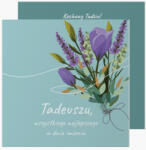 Empikfoto. ro Felicitare personalizată Onomastice turcoaz, 14x14 cm - 126221