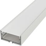 LED Solution Profil de perete pentru benzi LED și pentru construcția corpurilor de iluminat N13 alb Profil fără difuzor 2m