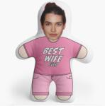 Empikfoto. ro Pernă 3D personalizată, catifea, Best wife ever, 46x33 cm - 124129