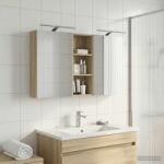 vidaXL Комплект шкафове за баня 3 бр. 130 x 14, 5 x 70 см (3403770)