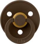 BIBS - Suzeta Colour Latex, tetina rotunda, 0 luni +-Mocha (100215C)