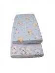 MyKids Cearceaf Imprimat cu Elastic Albastru 140X70