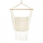 ModernHOME Leagan Suspendat Pentru Interior/exterior, Cu Spatar, Cuib De Barza, 120 kg, GW-923, Alb (ed-EDIGW-923WHITE) Leagan