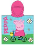 EPLUSM Poncho cu gluga Peppa Pig Bike Ride 55x110 cm EPLUSM EPMPP52461236 (cv-EPMPP52461236_Initiala)