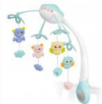 RicoKids Carusel muzical pentru patut cu proiector, sunete si jucarii Ricokids RK-813 - Albastru (ed-EDI781300)
