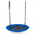 ECOTOYS Leagan pentru copii rotund, tip cuib de barza, suspendat, 100 cm, Ecotoys MIR6001 - Albastru (ed-EDIMIR6001BLUE) Leagan