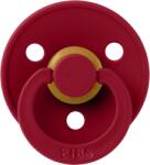 BIBS - Suzeta Colour Latex, tetina rotunda, 0 luni +-Ruby (100263C)