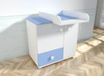 MyKids Comoda cu blat de infasat MyKids Lucky Alb-Albastru 0121PE