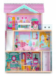 RicoKids Casuta de papusi din lemn cu 3 etaje, lift si lampa LED Ricokids RC-829 (ed-EDI7829) Casuta papusi