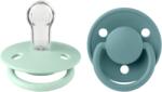BIBS - Set 2 suzete De Lux Silicon, tetina rotunda, marime universala (SETDELUXSILUNIV)