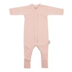 Timboo Salopeta de Corp cu Maneca Lunga, din Bambus Misty Rose 62-68 (TM-BLS62-531)