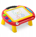 RicoKids Masuta cu tabla magnetica pentru desenat cu accesorii incluse Ricokids 772200 - Rosu (ed-EDI772200)