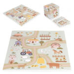 ECOTOYS Salteluta de joaca pentru copii 90.5 x 90.5 x 1 cm ECOEVA019 - Ferma (ed-EDIECOEVA019)