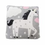 Bizzi Growin Perna Decor Bumbac Unicorn Gri/Roz (BG045)