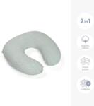 Doomoo - Perna pentru alaptat 2 in 1 Softy Cloudy kaki (S60)